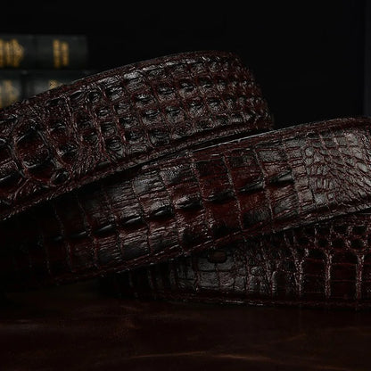 Fashion 3D Alligator Crocodile Shape Cow Leather Belt For Men Coffee Black Mens Belts Luxury Designer Belts Men High Quality B2