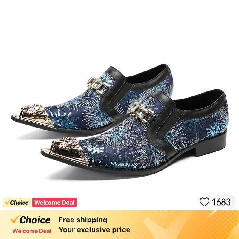 LUXURY MEN'S OXFORD SHOES BLACK MIX COLOR CASUAL DRESS MAN SHOES LACE UP POINTED TOE POLISH REAL LEATHER SHOES FOR MEN