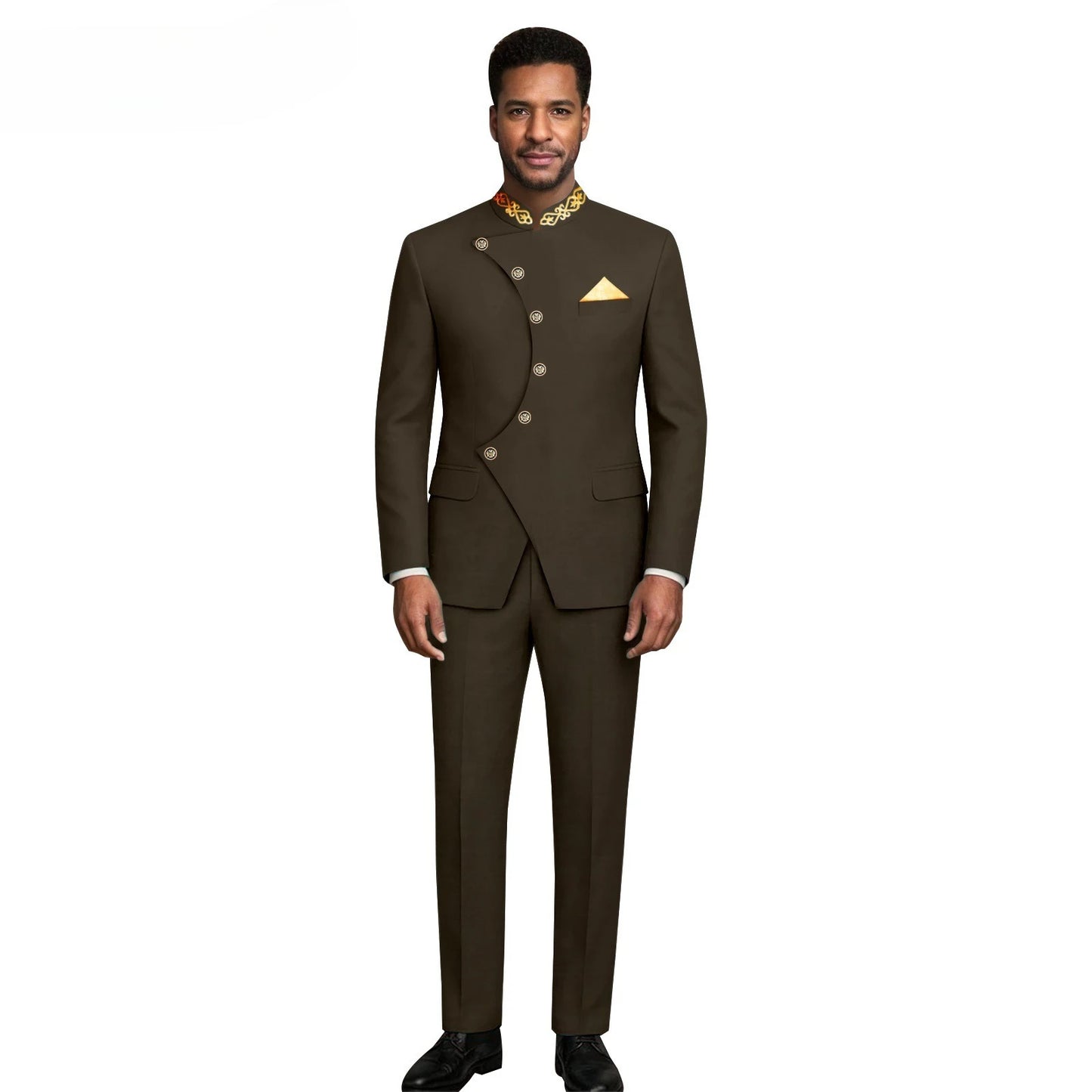 (Jacket +Pants) 2026 New Luxury Elegant Men's Suits 2 Piece Set Fashion Korean Casual Slim Fit Social Groom Wedding Tuxedo