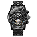 OLEVS Classic Men's Watches Tourbillon Multi-function Full Automatic Men Watch High end Male Wristwatches Mechanical Watch 9910