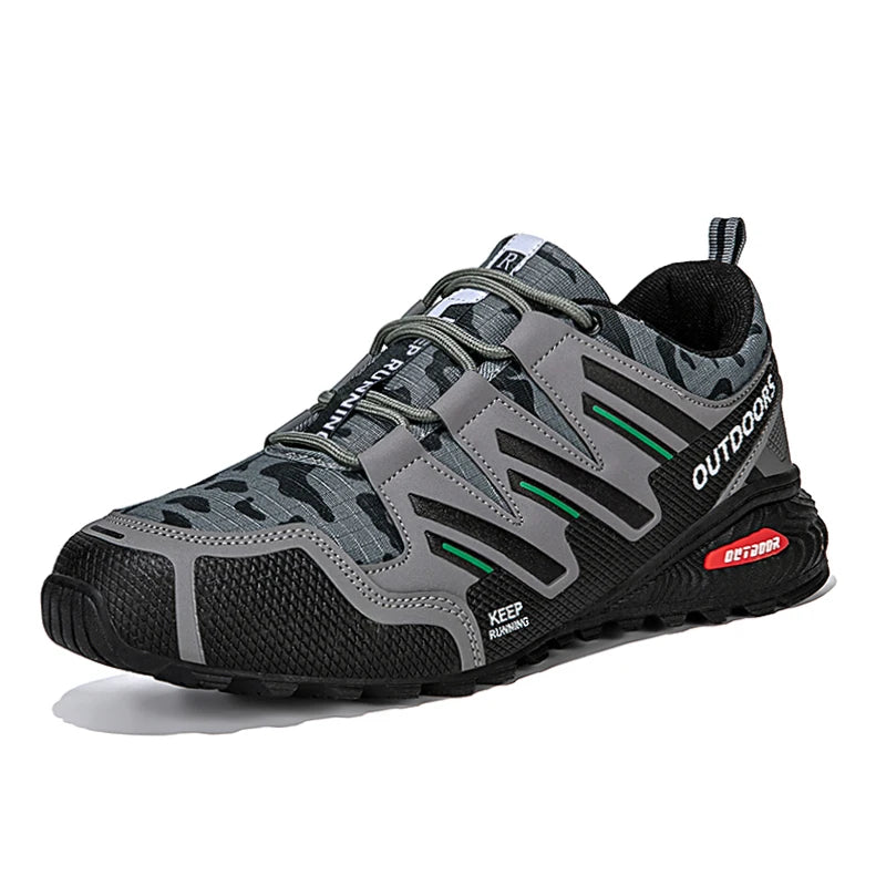 New Men Hiking Shoes Outdoor Waterproof Sports Shoes Comfortable Leather Hiking Training Boots Large Size Tactical Shoe Men