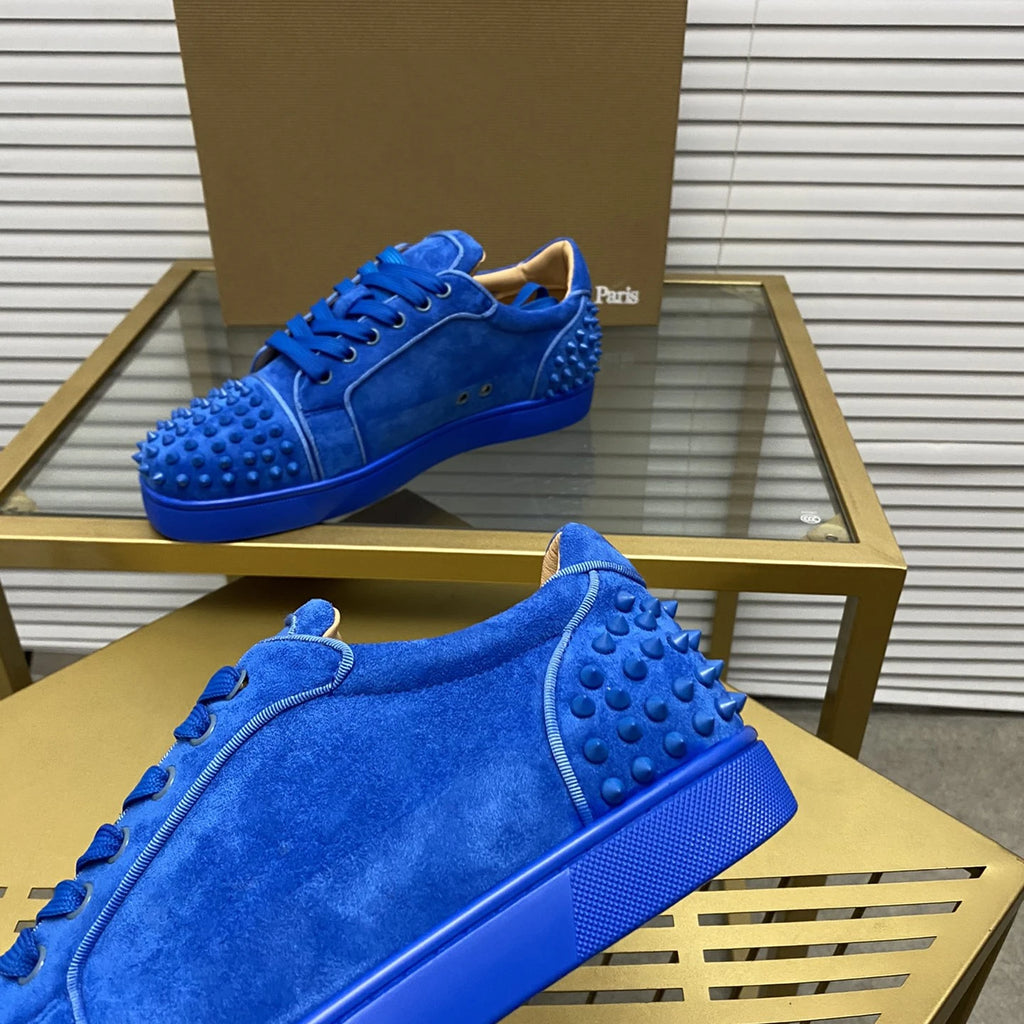 Mens Rivets Womens Casual Shoes For Man Designer Sneakers Flats Male Footwear