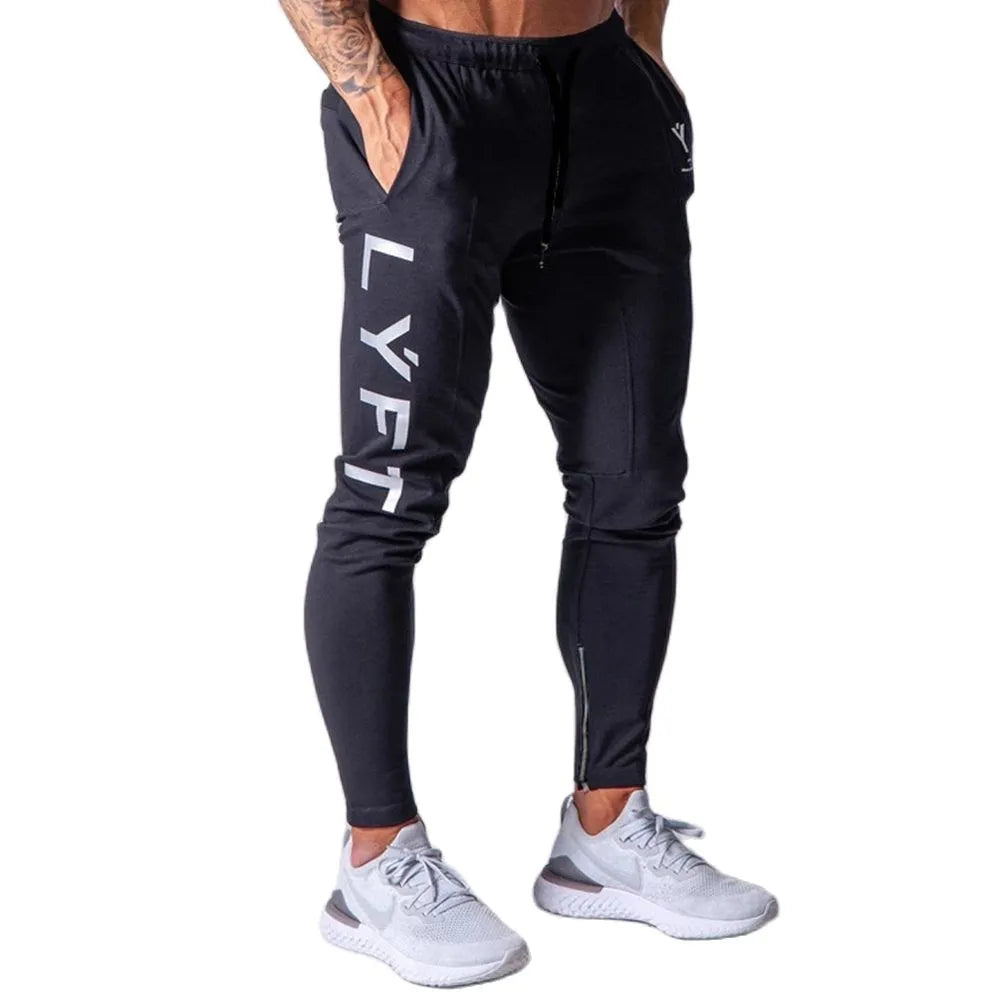 Joggers Sweatpants Men Casual Skinny Pants Black Trousers Male Gym Fitness Workout Cotton Trackpants Spring Autumn Sportswear