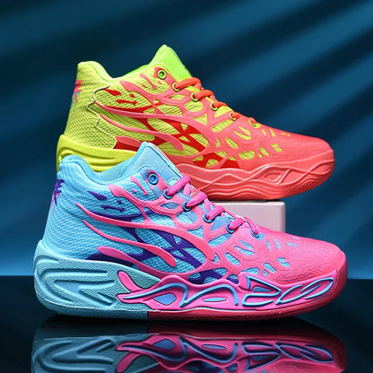 Basketball Shoes Men Field Training High-top Comfortable Non-slip Sports Footwear Luxury Lace-up Flat Sneakers for Men