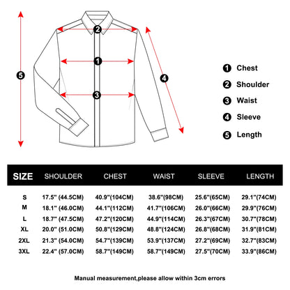 Men's Casual Long Sleeve Shirt with Inner Paisley Contrast Pattern Elegant Turn Down Collar Dress Shirt for Business Date Tops