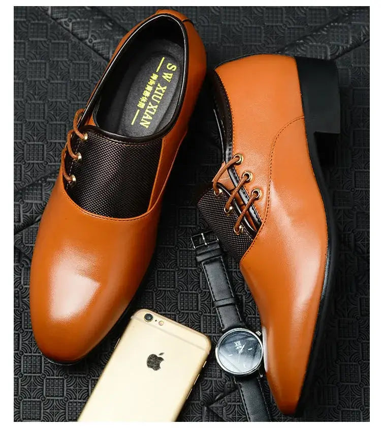 2026 Klassische Herren-Anzugschuhe Runde Zehenpartie Rindsleder Business-Freizeitschuhe Herren-Hochzeitsschuhe Oxford-Anzugschuhe Große Größen 38-48