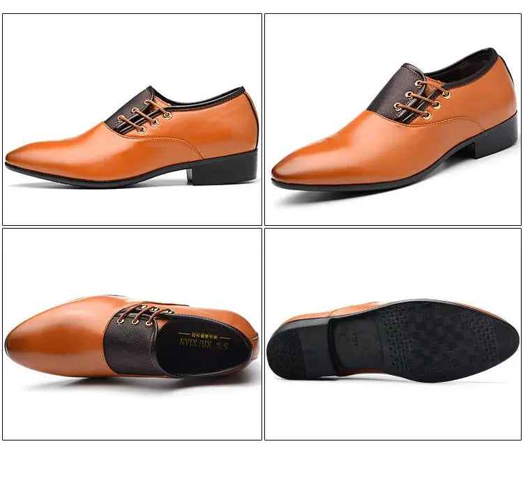 2026 Klassische Herren-Anzugschuhe Runde Zehenpartie Rindsleder Business-Freizeitschuhe Herren-Hochzeitsschuhe Oxford-Anzugschuhe Große Größen 38-48