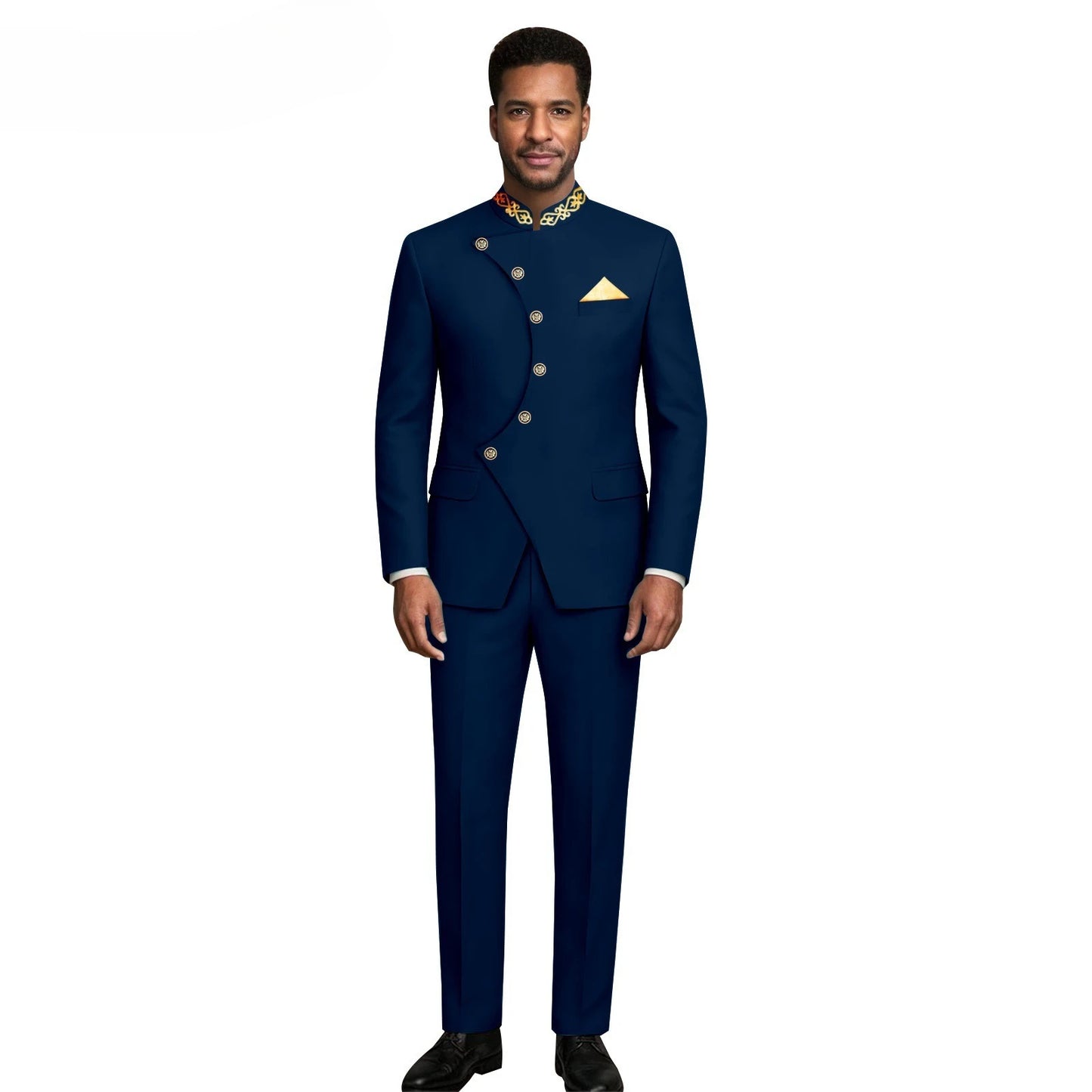 (Jacket +Pants) 2026 New Luxury Elegant Men's Suits 2 Piece Set Fashion Korean Casual Slim Fit Social Groom Wedding Tuxedo