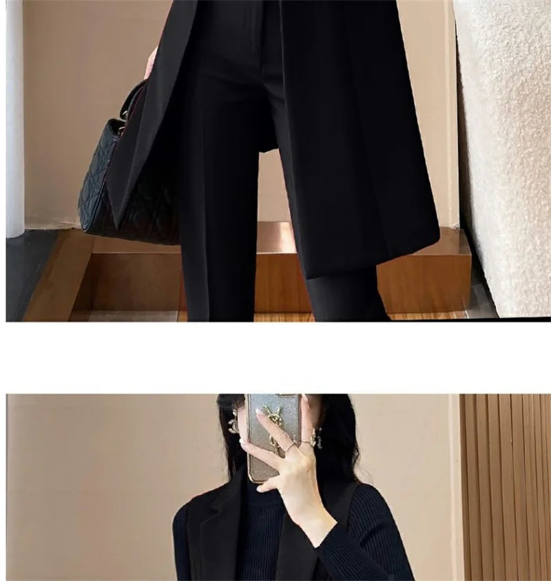 2024 New High-end Female Professional Suit Fashion Elegant Lady Sleeveless Vests Spring Autumn Women's Blazer Vest