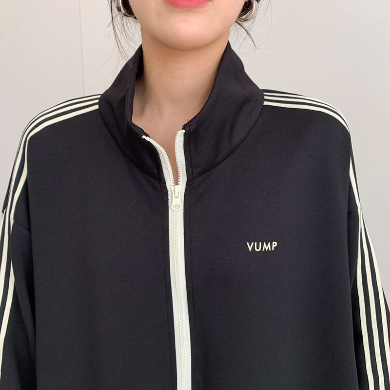 NYFS 2024 Autumn New Korea Woman Dress Vestidos Robe Elbise Loose Plus Size Letter Print Long Sleeve Long Dress