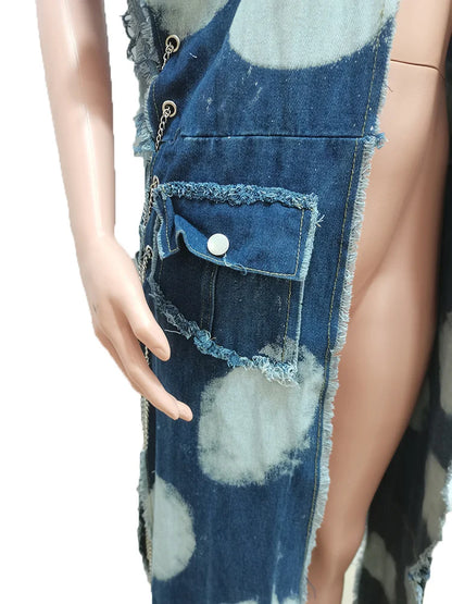 Wmstar Women Clothing Denim Coat Trench Jacket Fashion Street Out Wear Cool Pockets New in Long Tops Wholesale Dropshipping