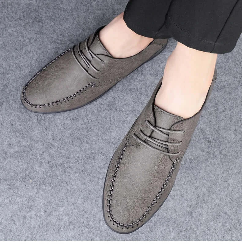 Leder Herrenschuhe Mode Formelle Herrenschuhe Mokassins Italienische Atmungsaktive Herren Loafer Schwarz Übergröße 38-47