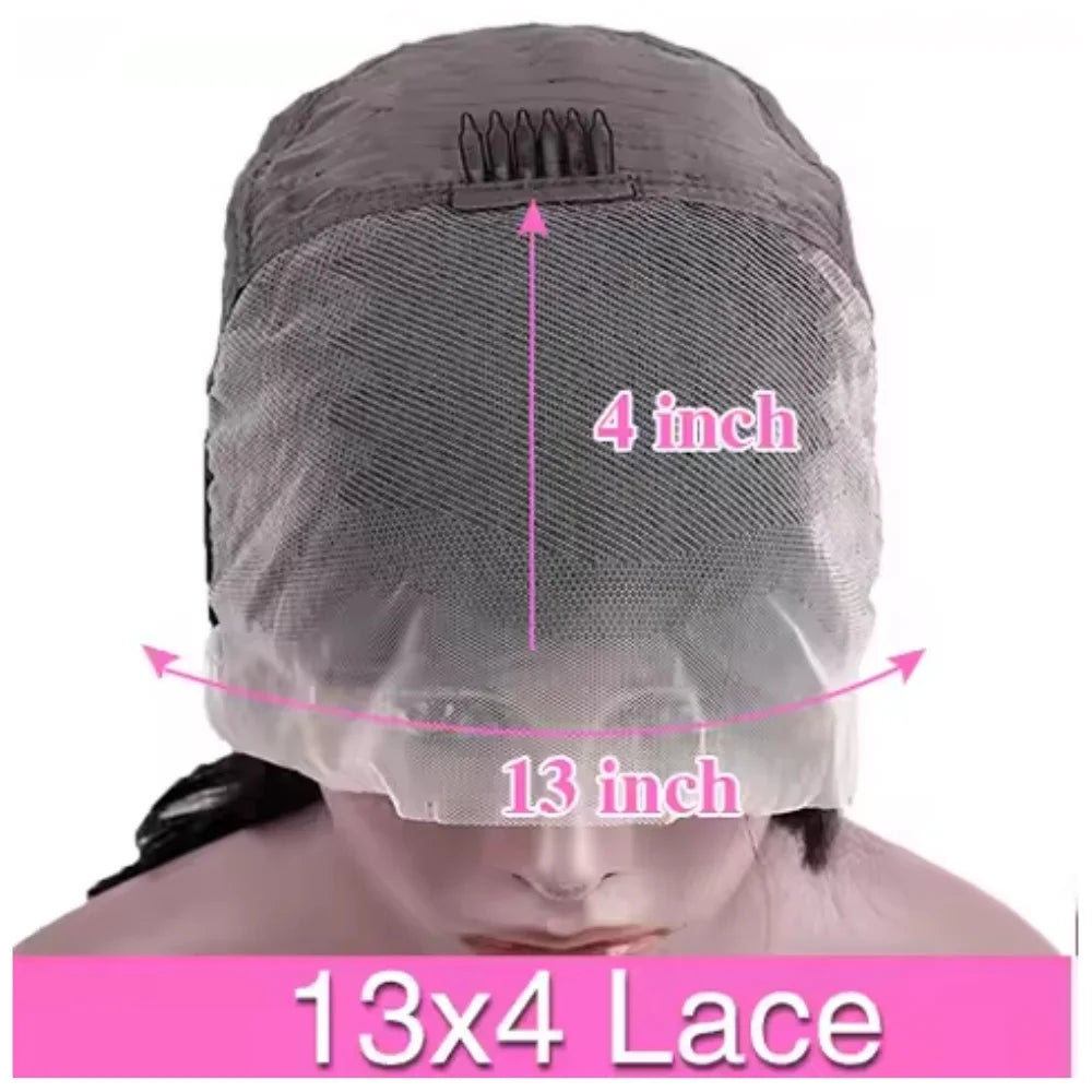 Body Wave Perücke 46 Zoll #4 Schokoladenbraun Remy-Haar 13x4 13x6 HD Transparent Lace Front Perücken vorgezupft Echthaar für Frauen