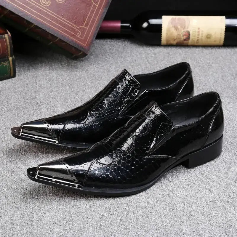 Luxusmarke Herrenschuhe Glitzer Gold italienische Hochzeitsschuhe Herren Leder Spitz Zehe Anzugschuhe Übergröße Herrenschuhe