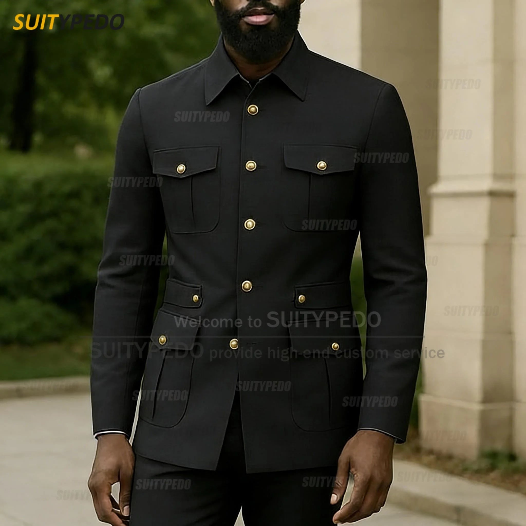 Latest Business Single Breasted Suit Sets For Men Brief Solid Prom Daily Suit Attire Smart Casual Texudos Formal  Evening Gowns