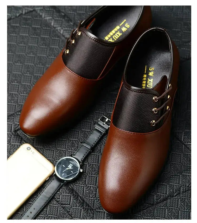 2026 Klassische Herren-Anzugschuhe Runde Zehenpartie Rindsleder Business-Freizeitschuhe Herren-Hochzeitsschuhe Oxford-Anzugschuhe Große Größen 38-48