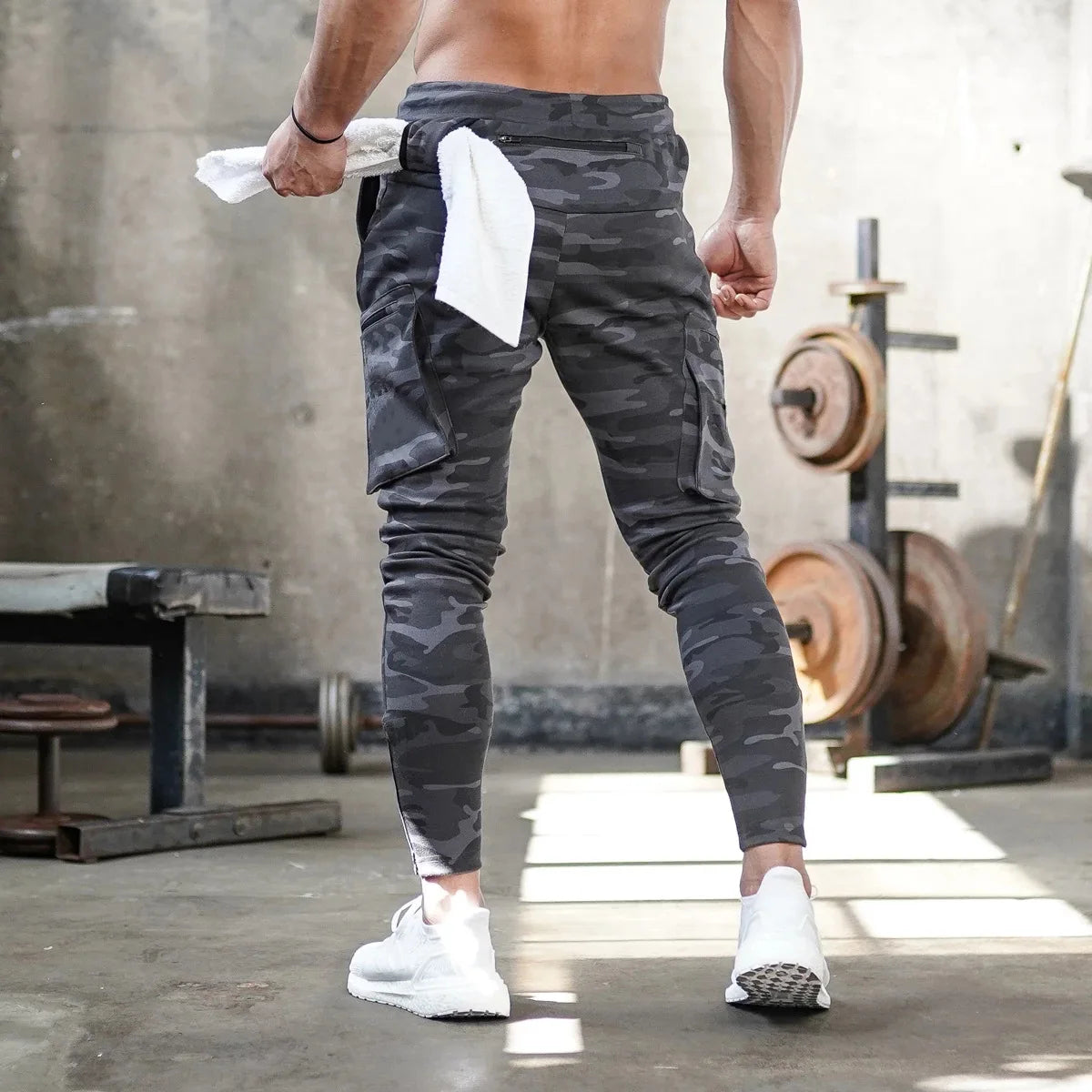 Men's Sportswear Running Pants Gym Fitness Bottoms Bodybuilding Male Trousers Workout Training Jogging Sweatpants Sport Pants