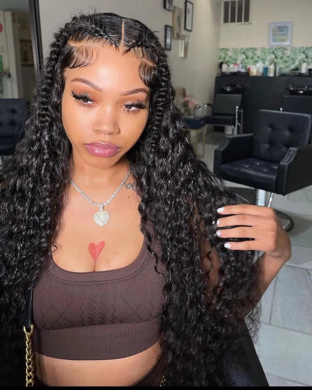 300% High Density Loose Deep Wave 40 46 50 Inch 13x6 13x4 HD Lace Frontal Human Hair Wig Brazilian 360 Full Curly Wigs For Women