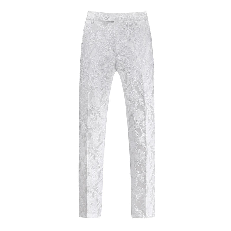 New Autumn Men's Asian Size Slim Fit Suit Pants, Black White Plaid Pant, Red Blue Vertical Striped Trousers. M-5XL 6XL