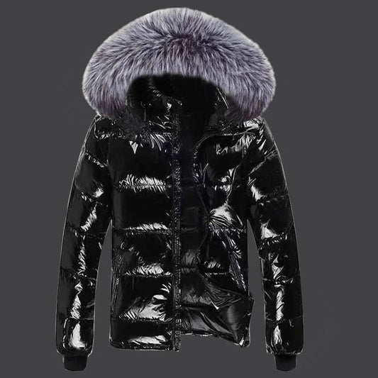 Autumn Jacket for Woman 2024 New Fashion Coat Female Glossy Waterproof Winter Hooded Jacket Plus Size 6XL Down Parkas Snow Wear