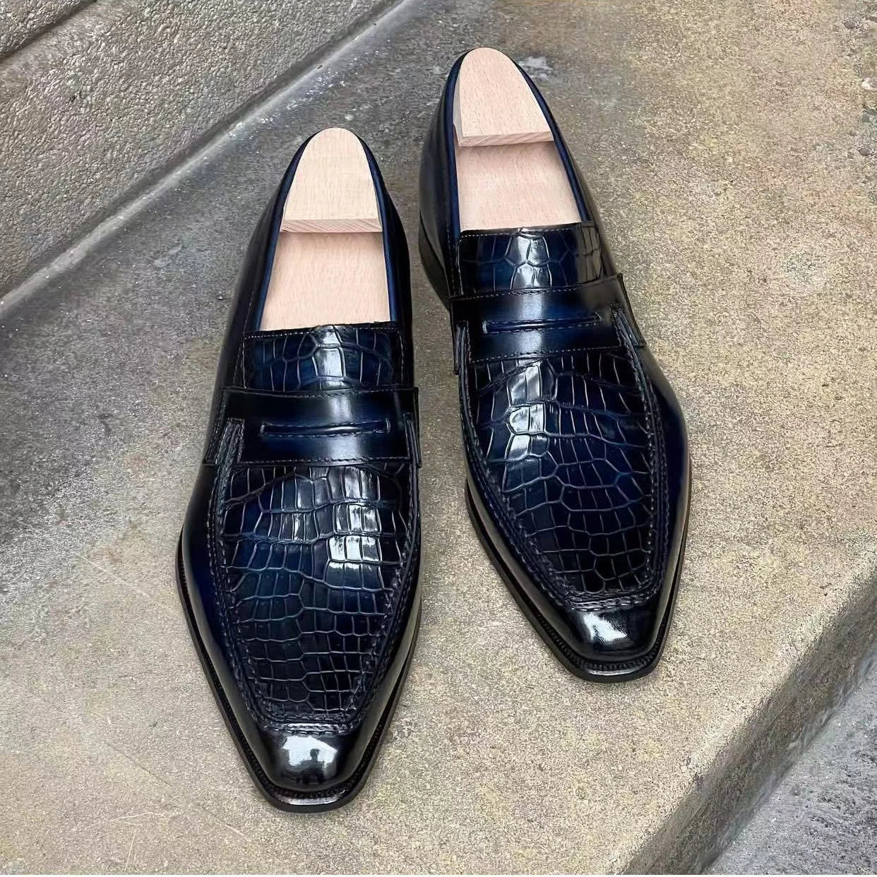 kexima new men dress sheos male crocodile shoes male loafers male shoes weding business shoes
