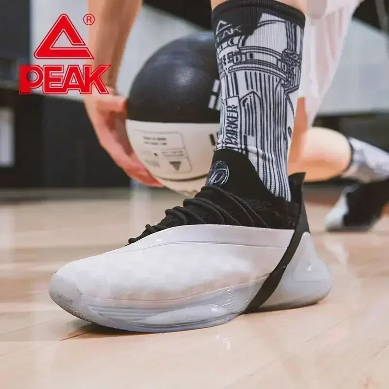 2023 PEAK Basketball Shoes outdoor wear-resistant fitness non-slip air-cushion basketball shoes rebound training competition