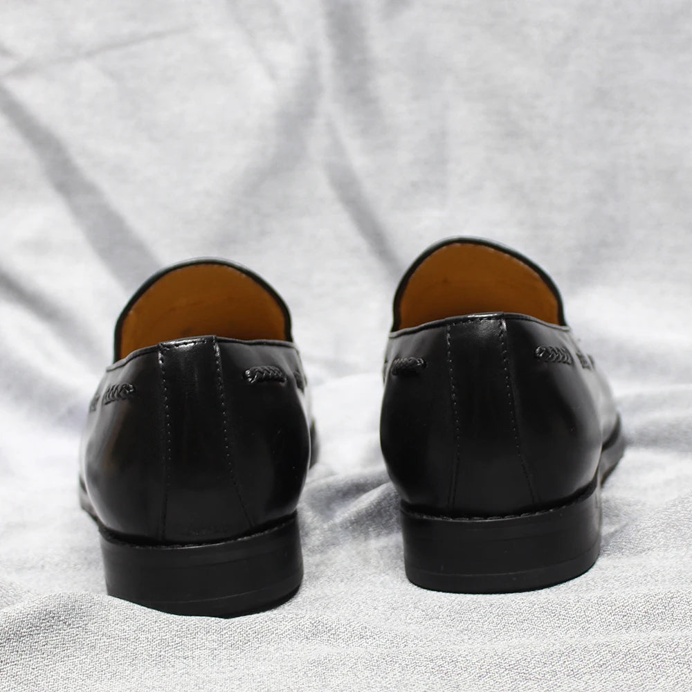 Herren Loafer im italienischen Stil Quaste Echtes Rindsleder Bequem zum Hineinschlüpfen Hochzeit Party Büro Anzugschuhe für Herren Freizeitschuhe