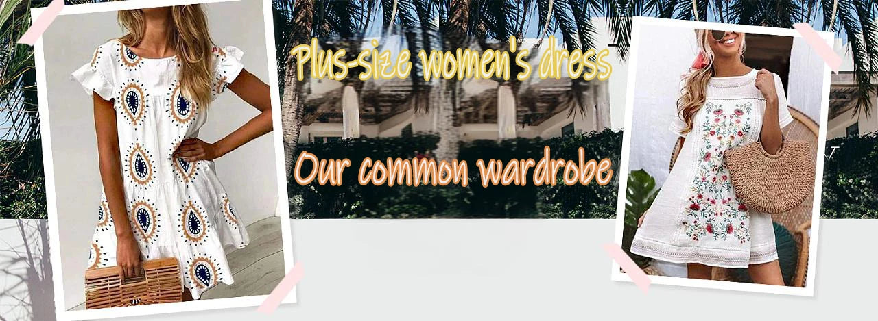 Plus Size Butterfly Print Dress Casual Short Sleeve V Neck Dress With Pockets Women's Plus Size Clothing
