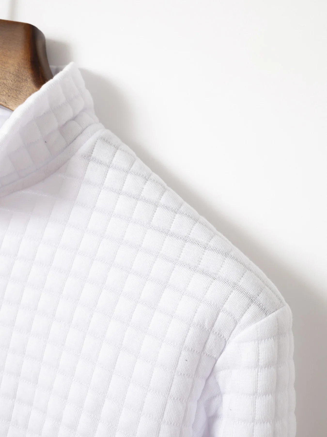 New Spring and autumn men's checked POLO shirt arm zipper sports polo shirt