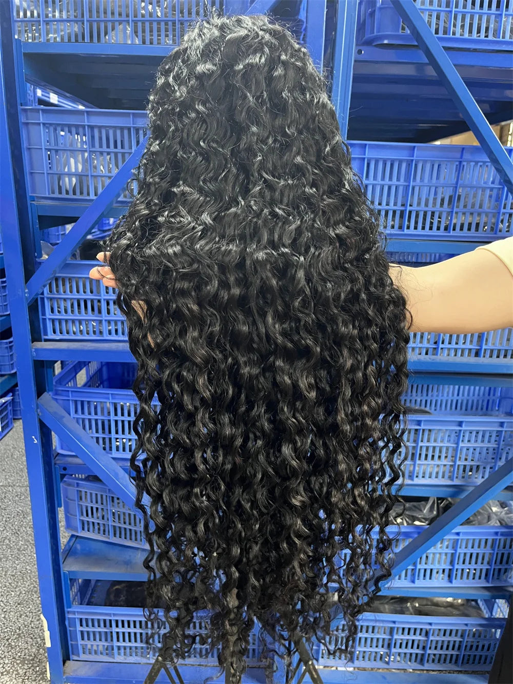 300% High Density Loose Deep Wave 40 46 50 Inch 13x6 13x4 HD Lace Frontal Human Hair Wig Brazilian 360 Full Curly Wigs For Women