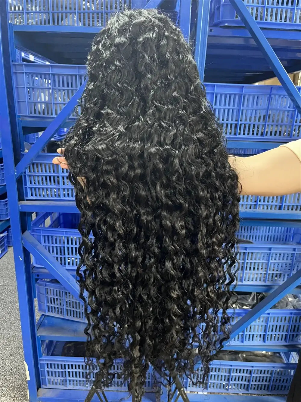 300% Hohe Dichte Loose Deep Wave 40 46 50 Zoll 13x6 13x4 HD Lace Frontal Echthaarperücke Brasilianische 360 Voll-Lockenperücken Für Frauen