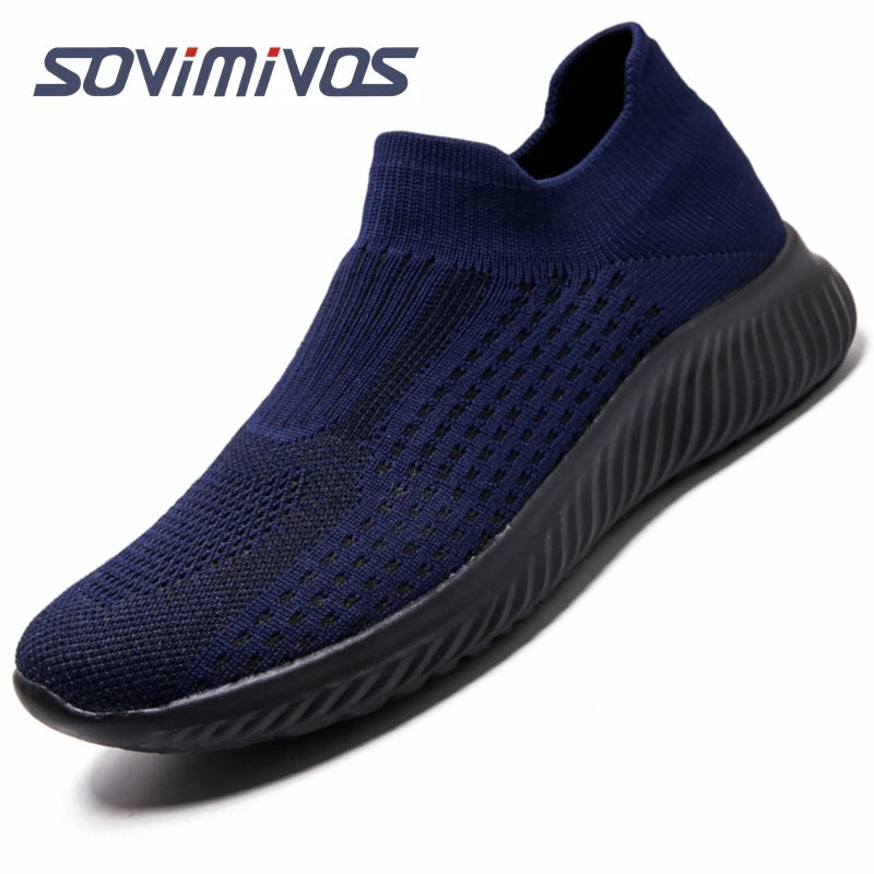Outdoor Super Light Men Sneakers Fashion Breathable Running Sport Shoes Quality Slip-on Unisex Athletic Footwear  Hot Sale