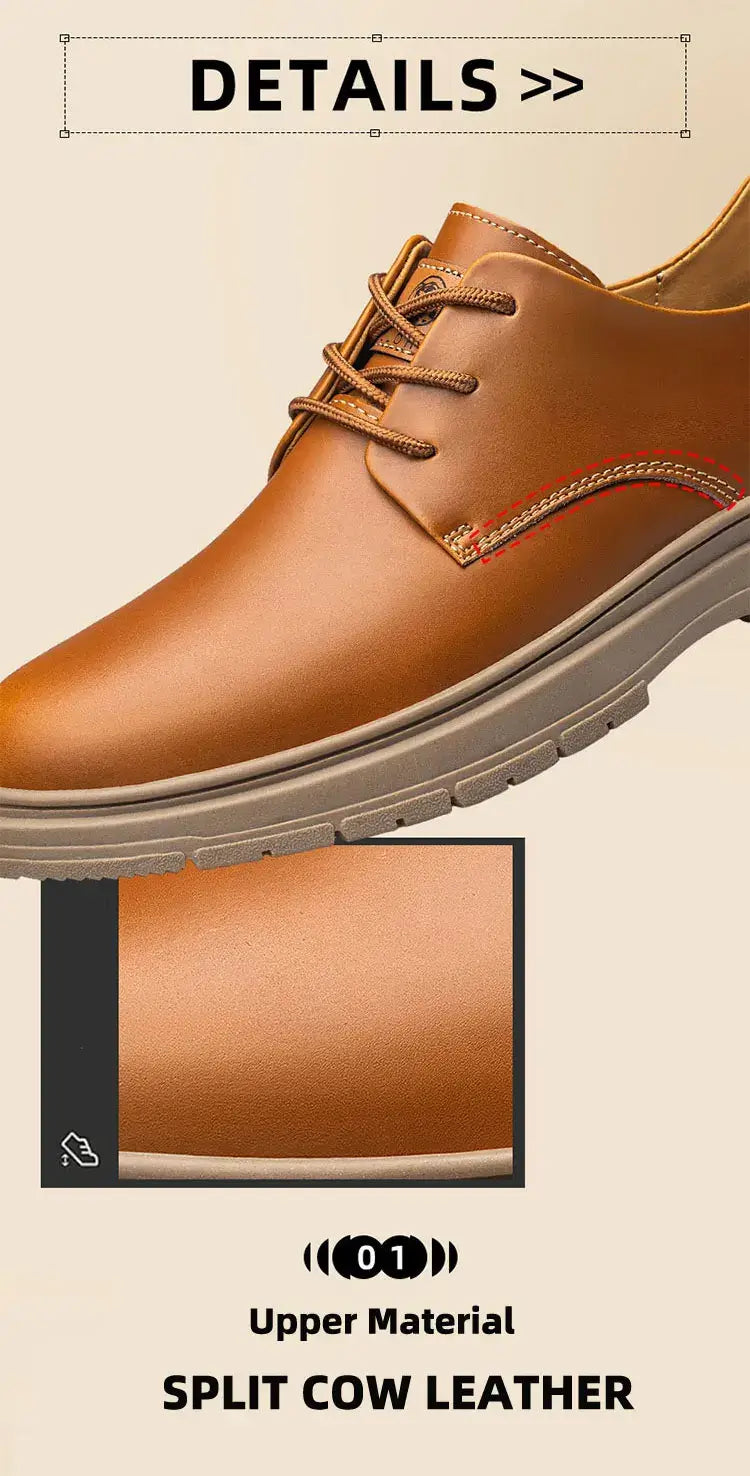 CLOHOO Handgemachte Herren Business Casual Schuhe Bequeme Klassische Schnürschuhe Arbeitsschuhe Modische Hochzeits-Herrenschuhe