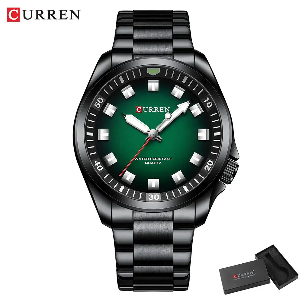 CURREN 8451 Fashion Men Watch Top Brand Luxury Waterproof Sport Mens Watches Stainless steel Automatic Date Military Wristwatch