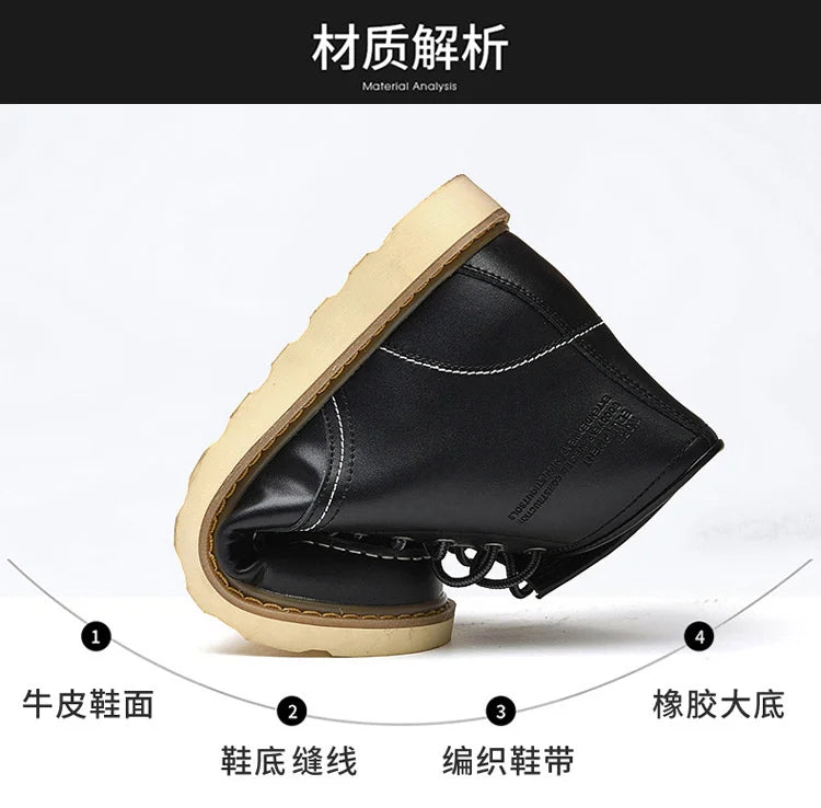 2024 Men Boots Elevator Shoes Hidden Heels High Soft Leather Heightening Shoes For Man Increase Insole 10CM 8CM 6CM Height Boots