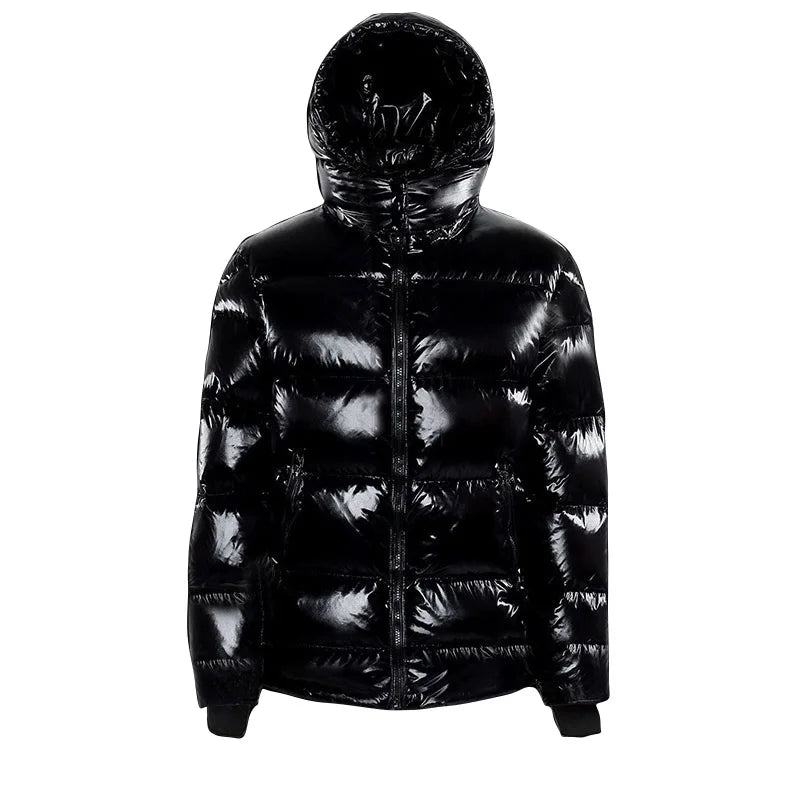 Autumn Jacket for Woman 2024 New Fashion Coat Female Glossy Waterproof Winter Hooded Jacket Plus Size 6XL Down Parkas Snow Wear