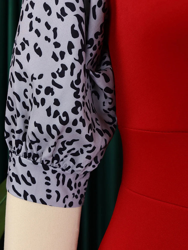 FairyShely 2025 Short Sleeve Patchwork Plus Size Dress Women Large Bodycon Big Dresses Lady Summer Party Tight Curvy Dress