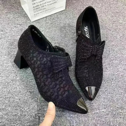 2026 New Women Shoes Exquisite Rhinestone Model Dance Shoes for Woman Fashion Hollow Out High Heels Designer Shoes Zapatos Mujer