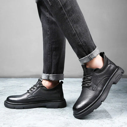 Business Men Oxford Leather  Elevator Shoes Lift Sole Man Height Increase  Insole 6CM  Office Daily Life British