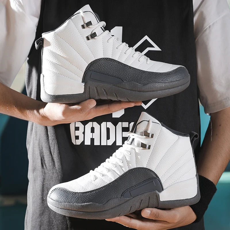 Brand Mens Thick Sole Non-slip Sports Shoes Trendy Youth Comfortable Athletic Shoes Tenis High-top Basketball Shoes