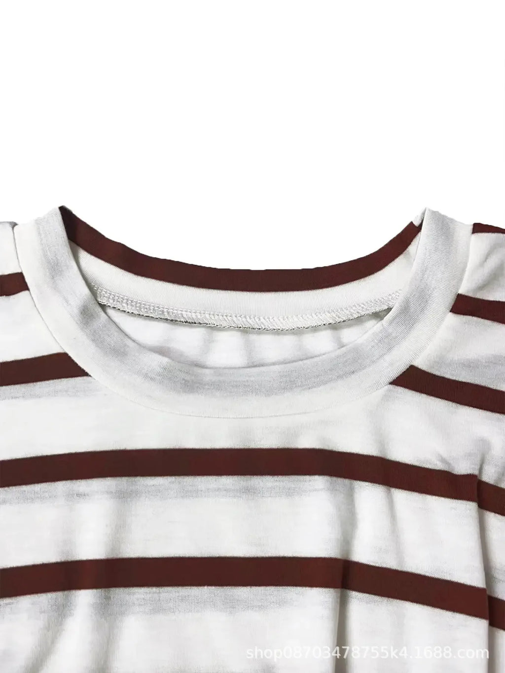 Elegant And Elegant Waist Lace Up Striped Round Neck Short Sleeve Long Dress Summer Party Bodycon Women's Dresses