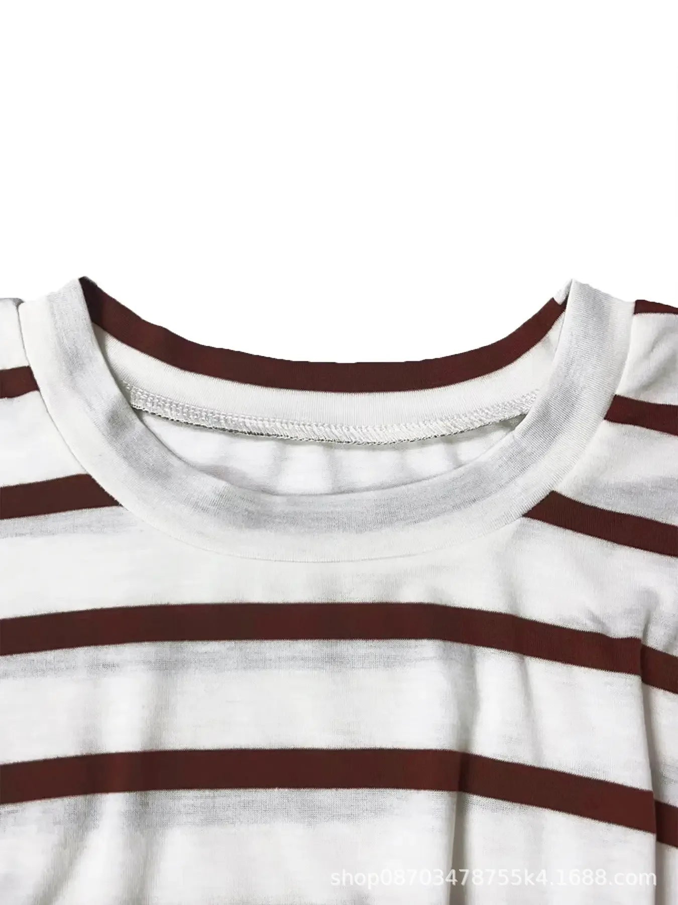 Elegant And Elegant Waist Lace Up Striped Round Neck Short Sleeve Long Dress Summer Party Bodycon Women's Dresses