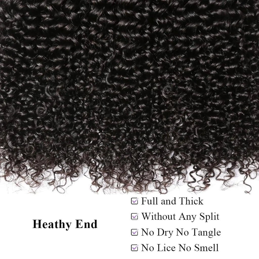 Jerry Curly Bundles Natural Black Kinky Curly Human Hair Bundles Bouncy 12 To 42 Inch 2 3 4 Pcs Raw Remy Hair Extensions
