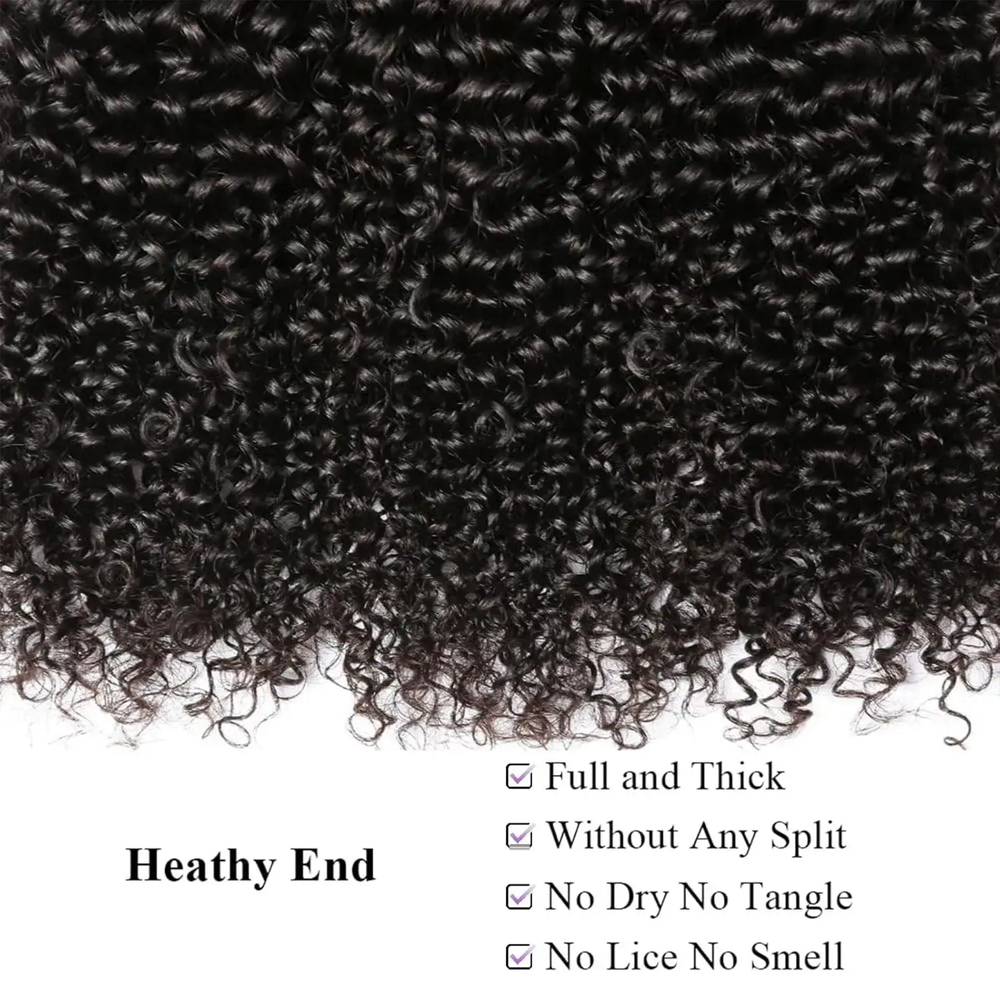 Jerry Curly Bundles Naturschwarz Kinky Curly Echthaar-Bundles Bouncy 12 bis 42 Zoll 2 3 4 Stück Raw Remy Haarverlängerungen