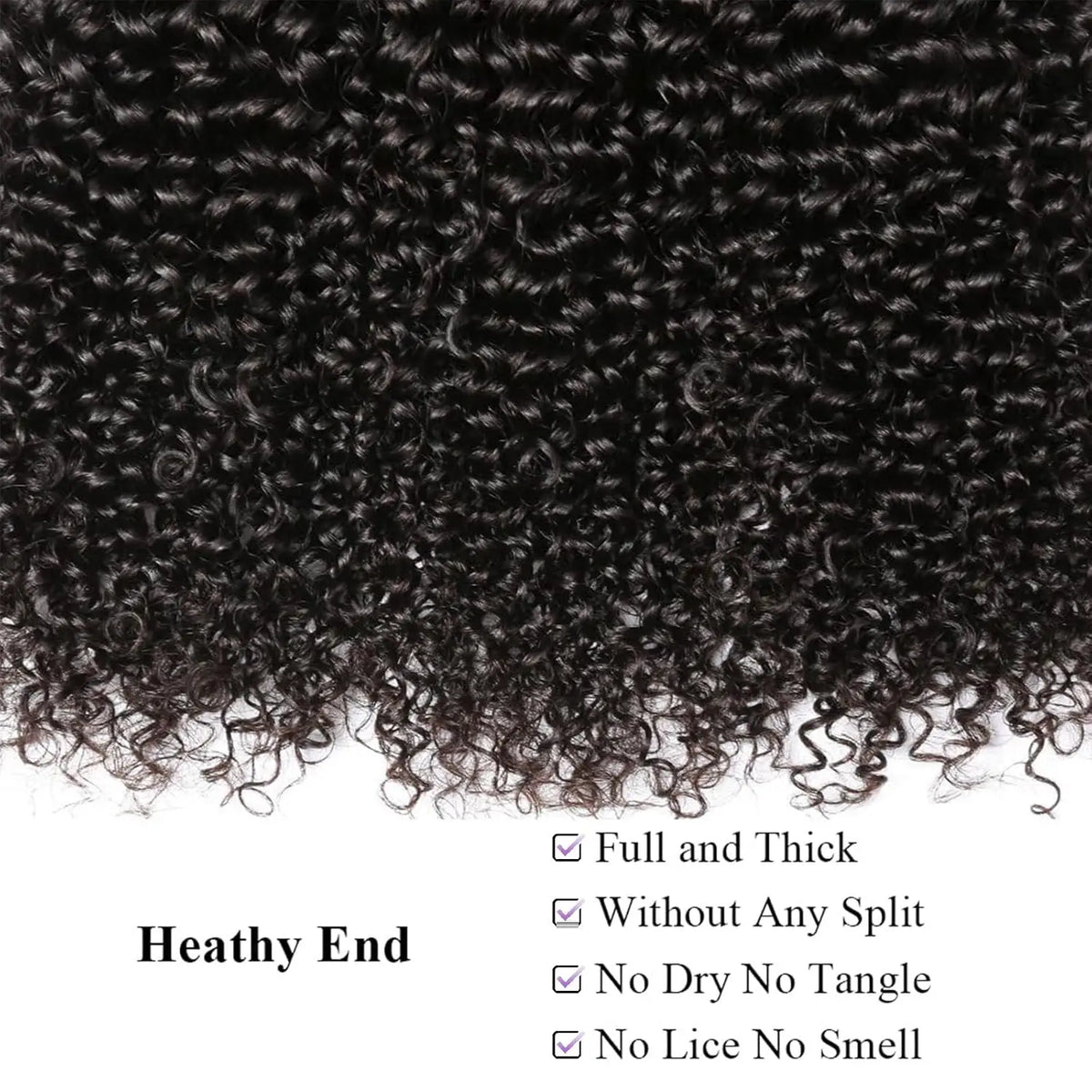 Jerry Curly Bundles Naturschwarz Kinky Curly Echthaar-Bundles Bouncy 12 bis 42 Zoll 2 3 4 Stück Raw Remy Haarverlängerungen