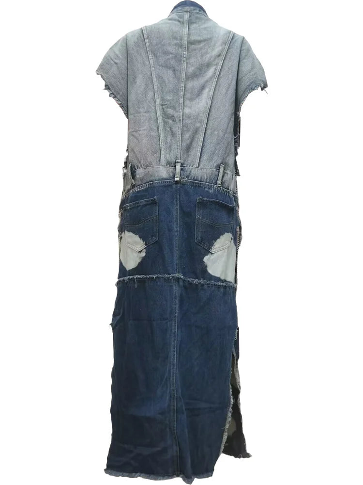 Wmstar Women Clothing Denim Coat Trench Jacket Fashion Street Out Wear Cool Pockets New in Long Tops Wholesale Dropshipping