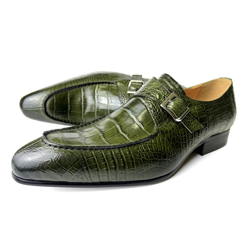 Moda bărbați pantofi oxford din piele de vaca autentică pantofi de lux cu bretele călugăr pantofi formali de nuntă de afaceri pantofi cu o singură cataramă pentru bărbați