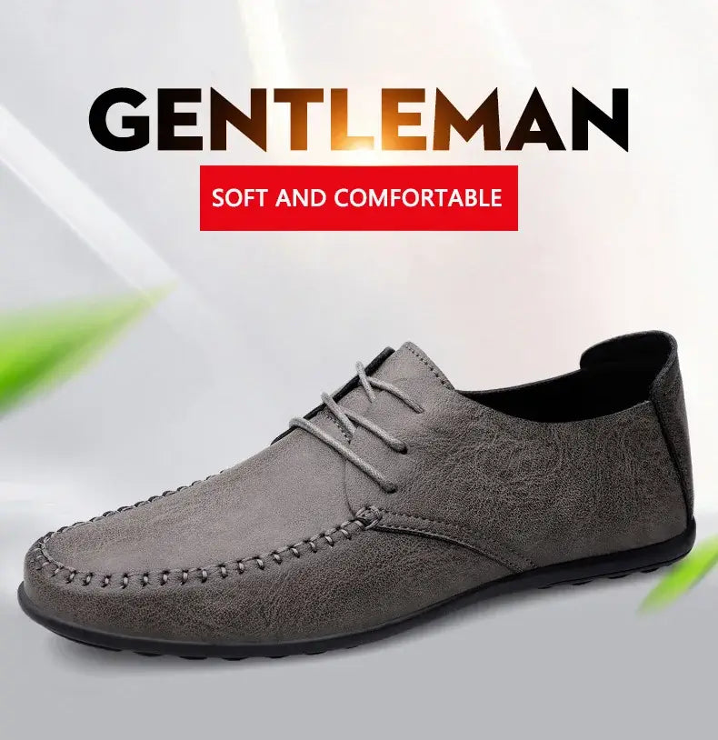 Leder Herrenschuhe Mode Formelle Herrenschuhe Mokassins Italienische Atmungsaktive Herren Loafer Schwarz Übergröße 38-47