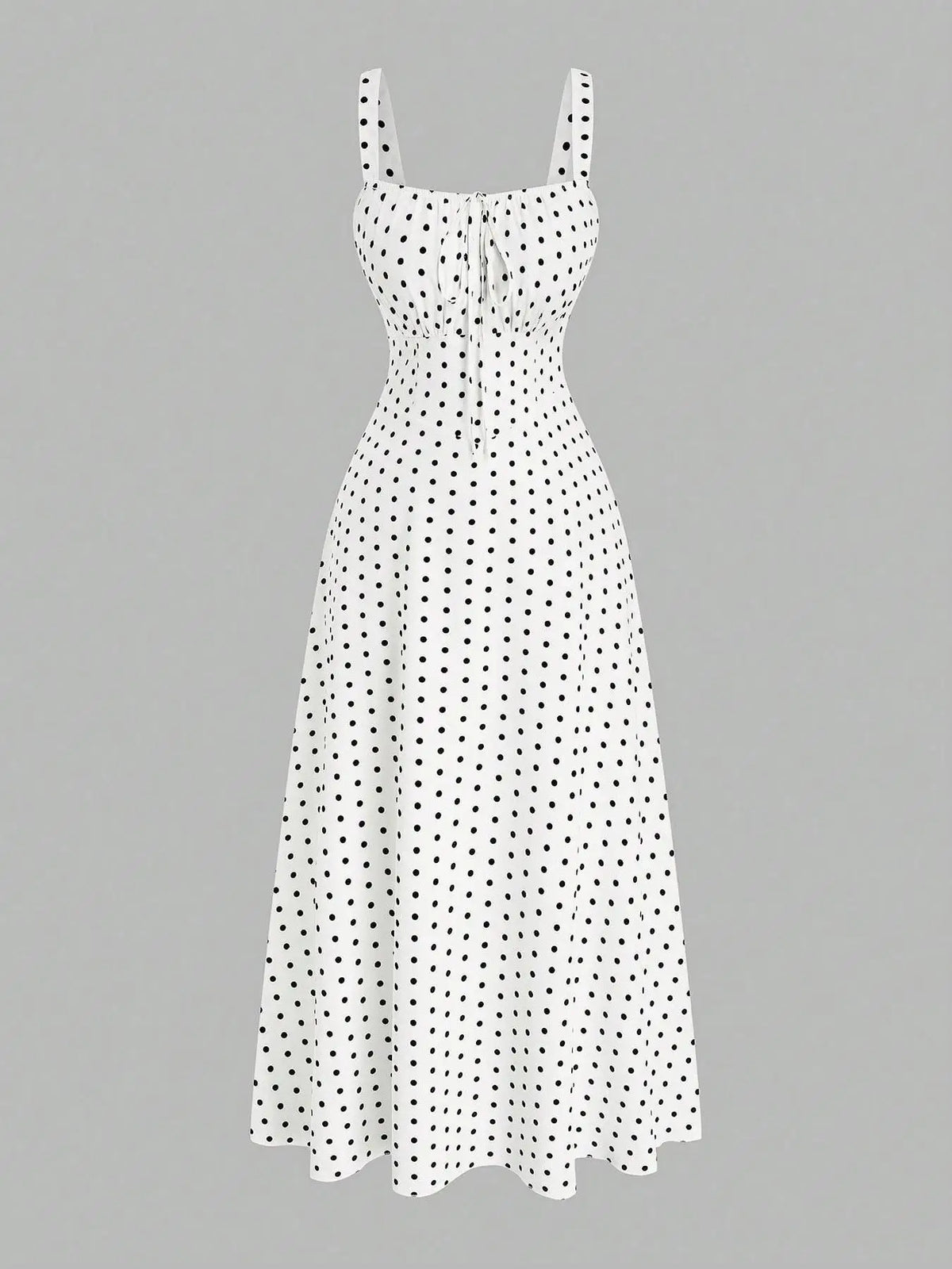 【Große Größen】 Polka Dot Print Kleid, lässiges ärmelloses Kleid für den Sommer, Damenbekleidung in großen Größen für den Alltag