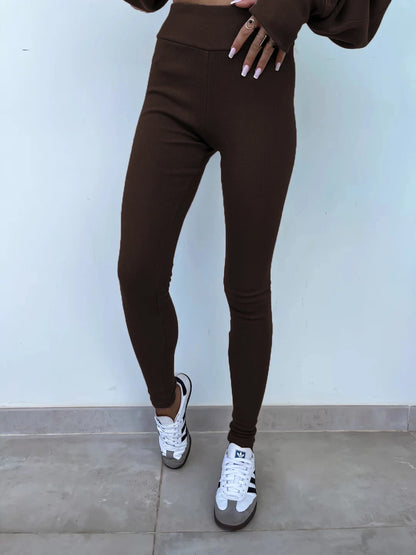 Spring summer  new Shirt  casual loose-fitting sweater tight pants 2 piece suit sets for women 2 pieces trousers sets